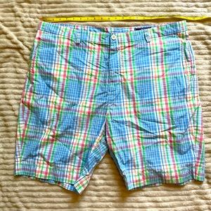 Mens Vineyard Vine pastel plaid shorts